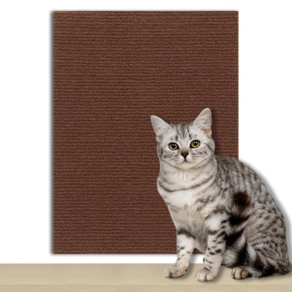 Self-Adhesive Carpet Cat Scratch Board – DIY Wall & Sofa Protection, Anti-Scratch Paws Sharpening for Cats