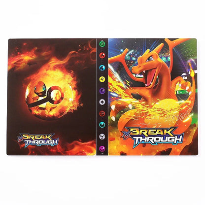 Charizard 240Pcs Card Album – Anime Card Binder for Mewtwo, Charizard & Collections, Protector Folder Gift
