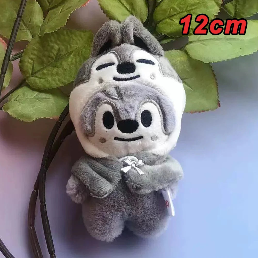 310style Skzoo Plush Pencil Case – Kawaii Kpop Stray Wolf Stuffed Animal Toy, Cartoon Plush Doll for Kids Gift