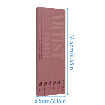 Face Secret Artist Shape Sculpt Matte Lip Liner Pencil Set – Weightless, Precise & Soft Blendable Texture