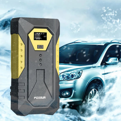 26800mAh Car Jump Starter Power Bank - 12V Portable Battery Booster Charger with 800A Emergency Starter for Car