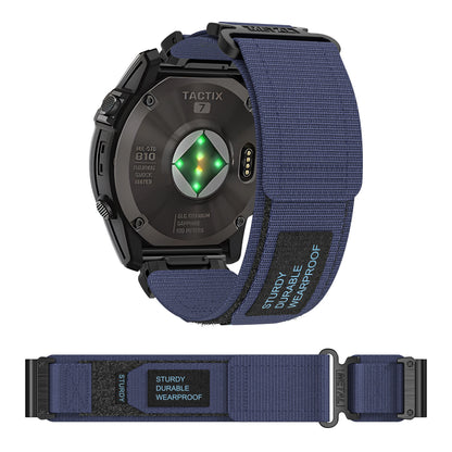 Rugged Nylon Quick Fit Watch Band — Compatible with Garmin Fenix E 8/7X/7/6/6X/5/5X/3HR
