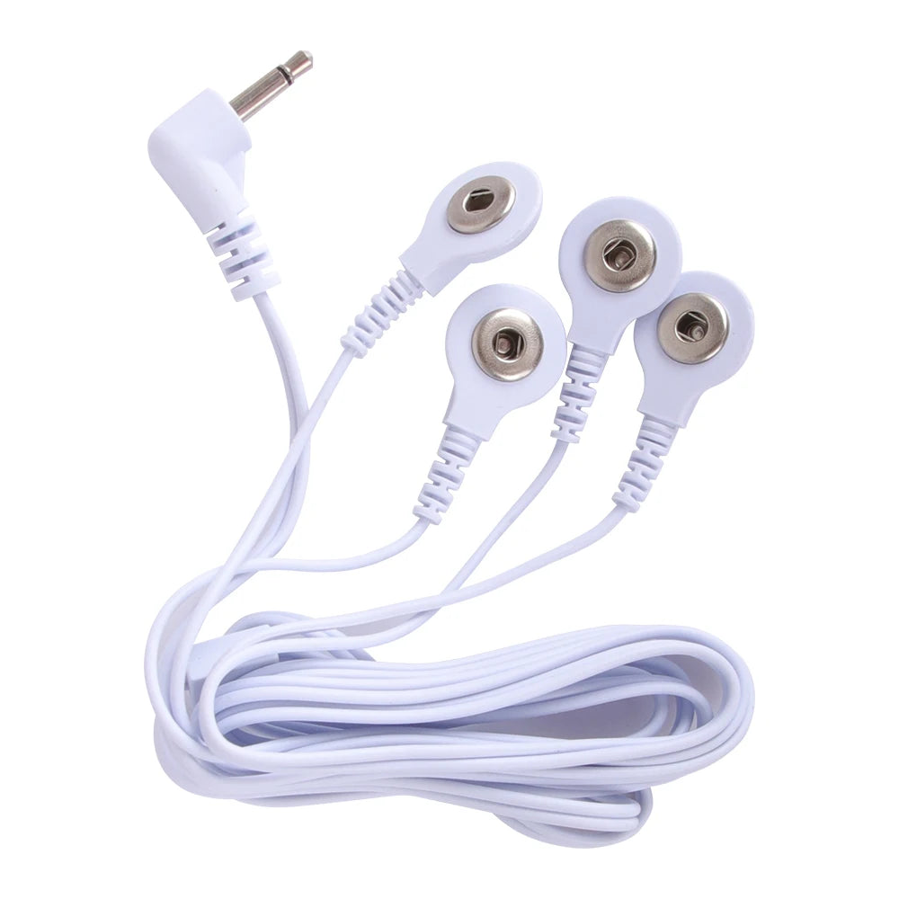 2.5mm Pin Connector Lead Wires - 2/4-Way Electrode Pad Cables for TENS & Muscle Stimulator Units