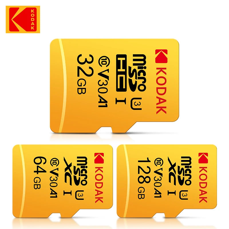 KODAK Micro SD Memory Card – 32GB MicroSDHC & 64GB MicroSDXC with Adapter, Class 10 A1 TF Flash Card