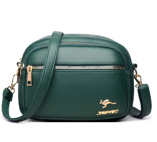 High Quality Soft Leather Purse - Fashion Women's Shoulder Messenger Bag with Multi-Pocket, Wear-Resistant Luxury Handbag