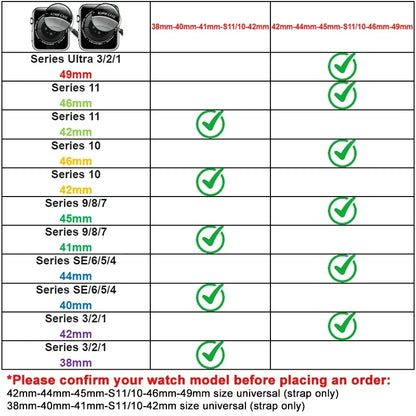 Ultra 3/2 Titanium & Stainless Steel Luxury Bracelet for Apple Watch — Fits Ultra 49/45/44/42mm & Series 11/10/9/46/41mm
