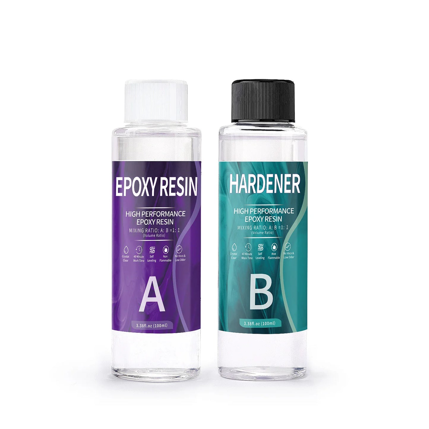 1:1 AB Resin Epoxy Glue – High Adhesive Crystal Hardener for DIY Resin Jewelry Making, 100-1000g