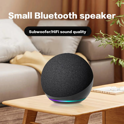 Alaxe Mini Bluetooth Speaker – Wireless Outdoor RGB Spherical Subwoofer for Home & Travel