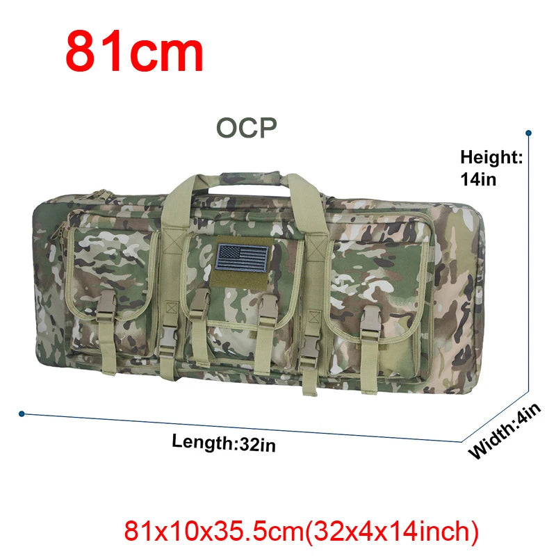 LQARMY Tactical Double Rifle Case – Molle Backpack Gun Holster for Hunting, Sniper & Airsoft (32/38/42/48 inch)