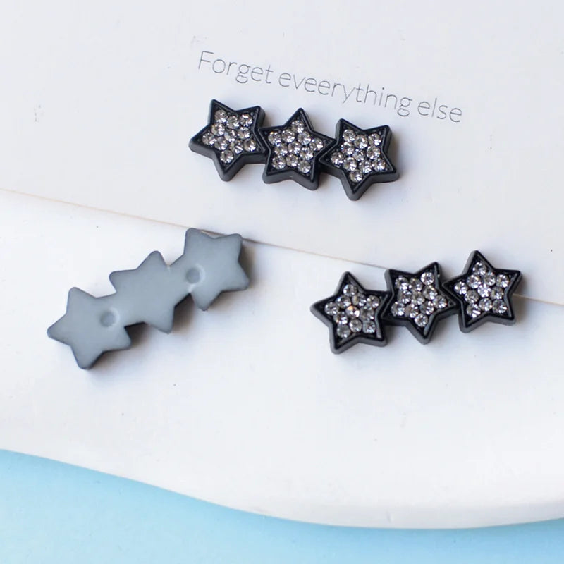 WFFNNKC 10Pcs Kawaii Rhinestone Star Flatback Resin DIY Accessories – Wedding, Scrapbooking, Hairpin, Jewelry & Brooch Decor
