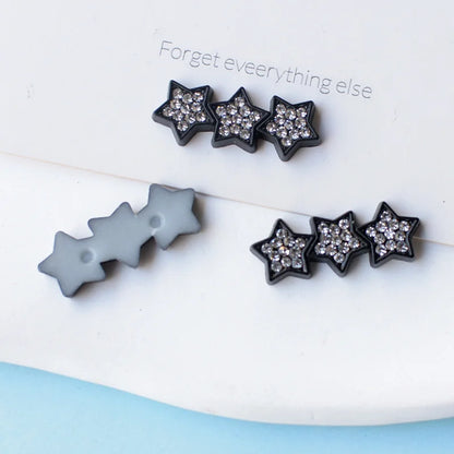 WFFNNKC 10Pcs Kawaii Rhinestone Star Flatback Resin DIY Accessories – Wedding, Scrapbooking, Hairpin, Jewelry & Brooch Decor