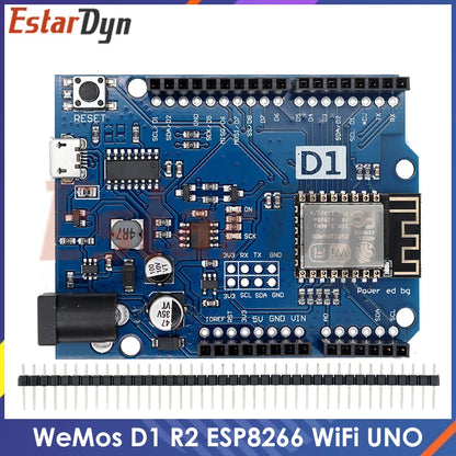 WeMos D1 R2 ESP8266 WiFi Development Board - Arduino UNO Compatible Module for NodeMCU Projects