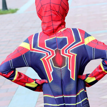 Men's Amazing Spiderman Cosplay Costume – Miles Morales Superhero Zentai Bodysuit Jumpsuit for Boys, Girls, Halloween & Christmas
