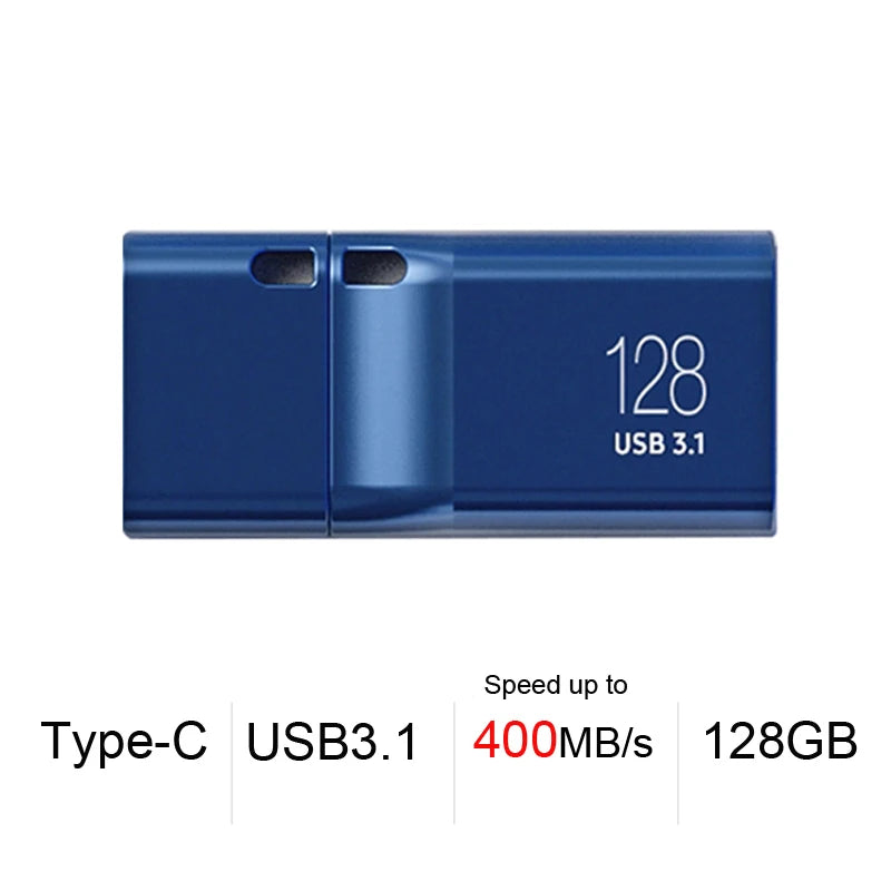 Samsung USB Type-C Flash Drive - USB 3.1 Pen Drive 64GB–256GB for PC, Notebook, Smartphone & Tablet