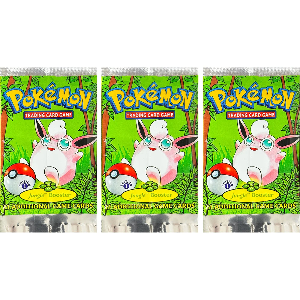 Pokémon Booster Packs Base Fossil Jungle - 11 Cards Per Pack & 36 Pack Booster Box Proxy Game Cards Collection