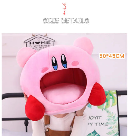 Anime Games Kirby Plush Doll – Soft Nap Pillow, Kawaii Pet Cat Nest & Stuffed Toy Bed, Cute Gift for Kids