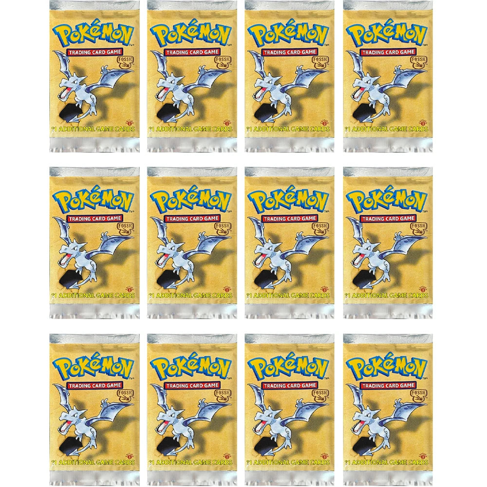 Pokémon Booster Packs Base Fossil Jungle - 11 Cards Per Pack & 36 Pack Booster Box Proxy Game Cards Collection