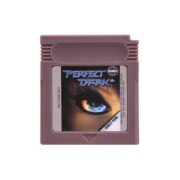 Perfect Dark GBC Game Cartridge (With Battery) — 8 Color Shells — USA Version — 16-Bit Game Card
