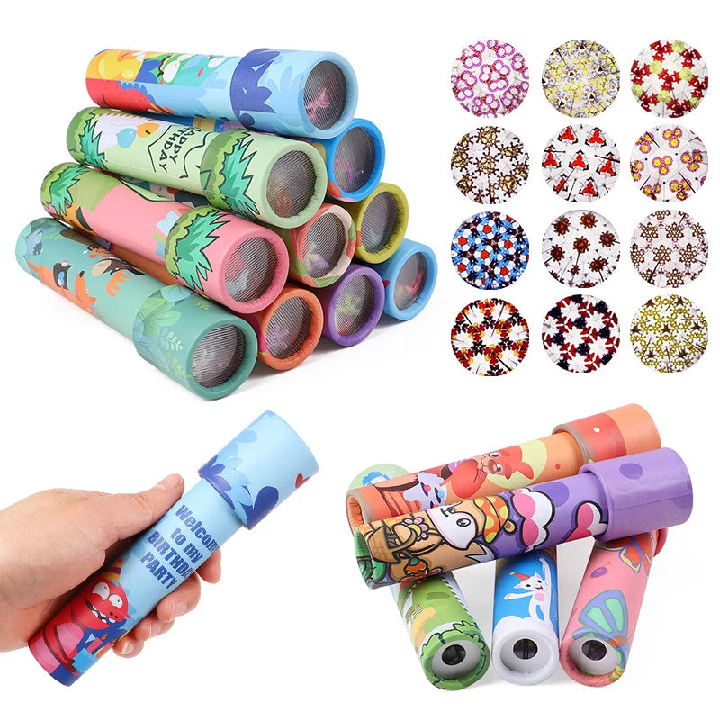 Rotating Kaleidoscope Toys for Kids – 5/10-Piece Colorful Science Party Favors, Classroom Rewards, and Pinata Fillers