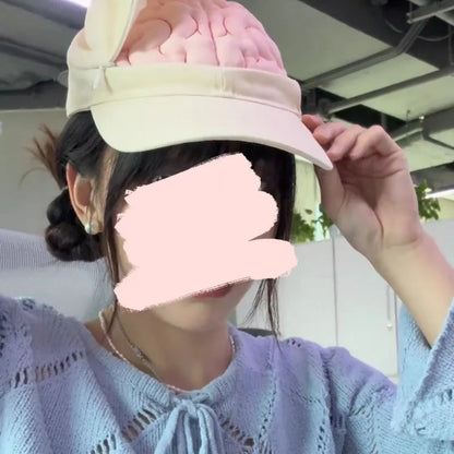 Brain-Shaped Baseball Cap - Creative Open-Close Design Fashion Hat for Men and Women