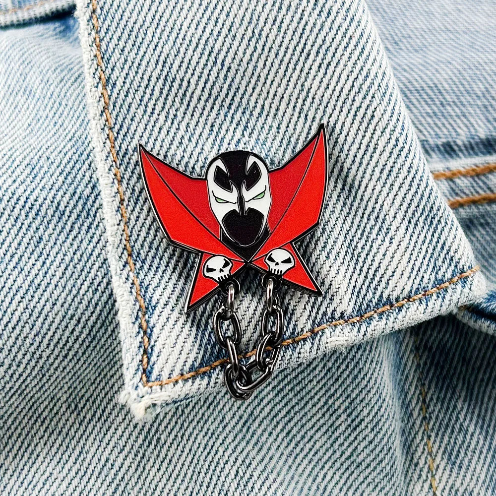 Spawn Al Simmons Badge - Dark Hero Fantasy Comic Collectible Jewelry