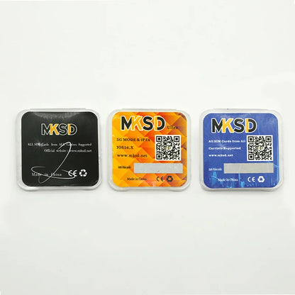MKSD Ultra V5.5 Unlocking Card Stickers – Compatible with iPhone 6-13 Series (Black & Blue Options)