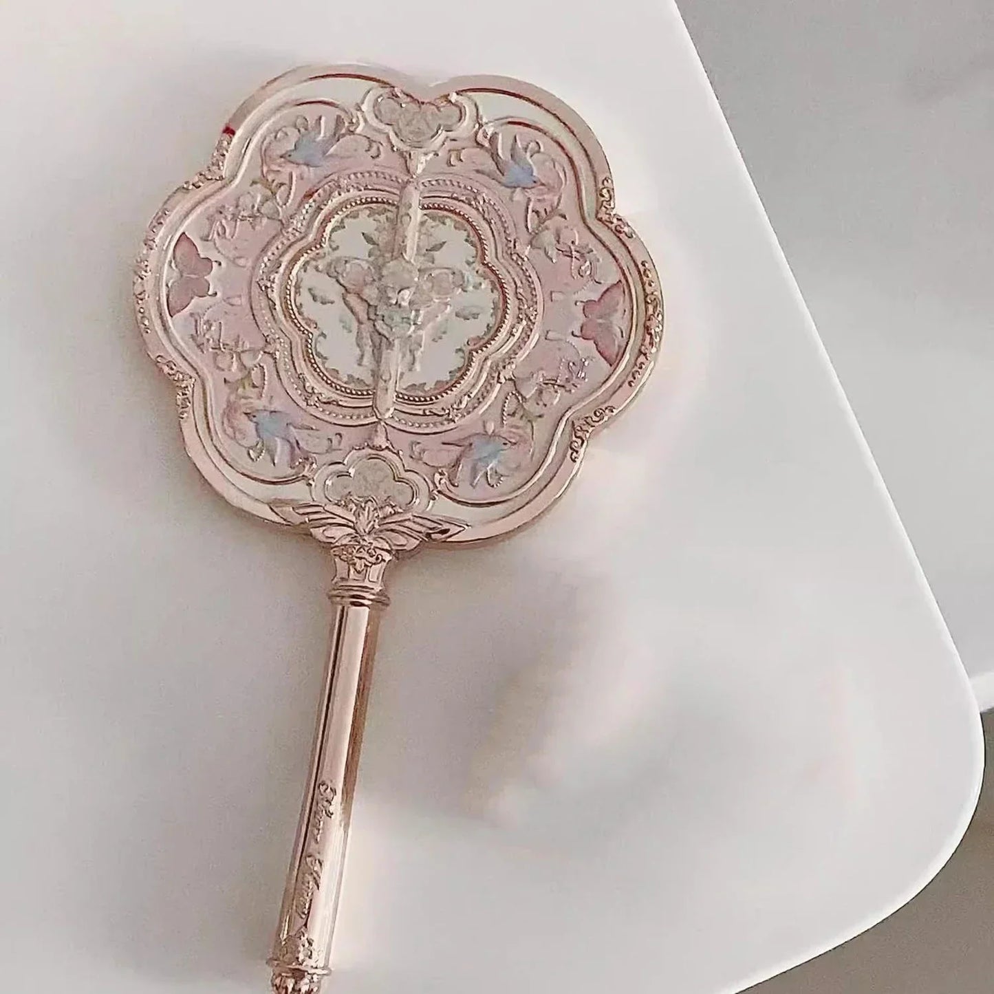 Flower Knows Butterfly Cloud Collar Makeup Mirror – Compact Handheld Mirror