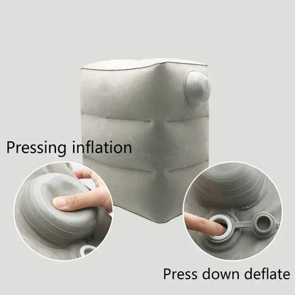 Inflatable Flight Sleeping Footrest Pillow – Adjustable Travel Rest Pillow for Airplane, Car, Bus, and Kids (WJ529)