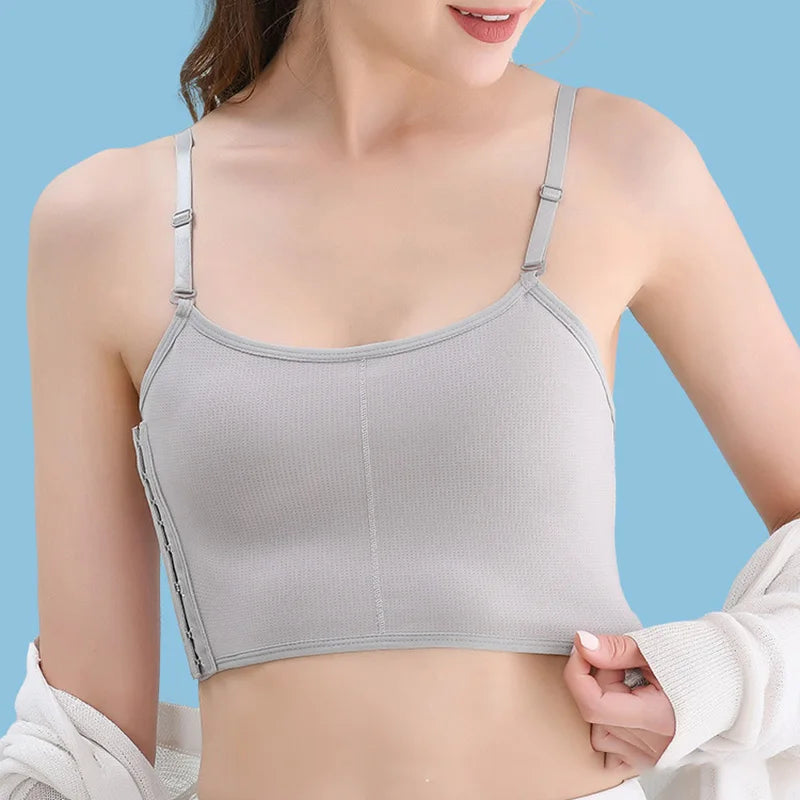 Women’s Summer Breathable Breast Binder – Spaghetti Strap Flat Chest Binder Top