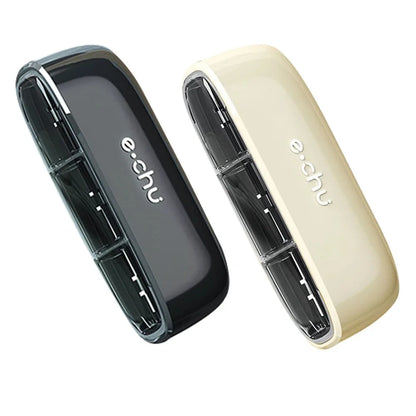Portable Pill Organizer – 3 Times a Day Travel Pill Box with Compartments for Vitamins & Medicines, Small Pocket Medicine Case
