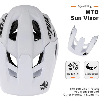 BATFOX Bike Helmet with Magnetic Goggles – MTB Road & Mountain Cycling Safety Helmet for Outdoor Sports, Scooter & Bicycle Protection Gear