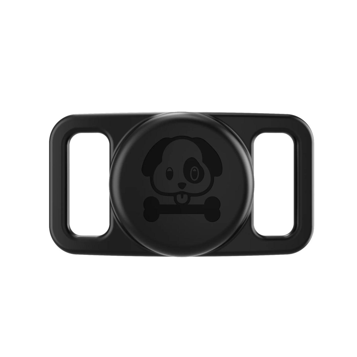 2-Pack AirTag Dog Collar Holders — Waterproof Silicone Hidden Loop Anti-Lost Tracker Accessory