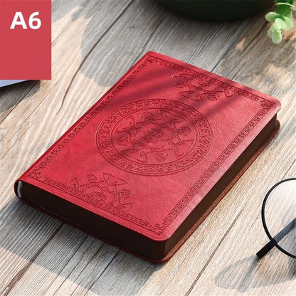 2025 New Portable Vintage Leather Notebook – Diary & Journal Stationery Gift, Easy to Use