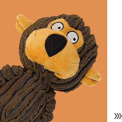 Squeaky Puppy Chew Toys – Plush Interactive Monkey Toy for Teething & Training Small Dogs