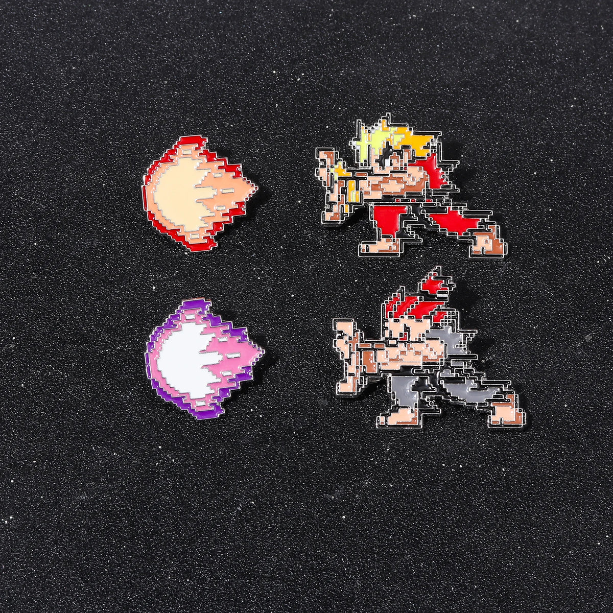Pixel Arcade Game Enamel Pins - Creative Retro Gaming Metal Brooches and Alloy Collectible Accessories for Gifts