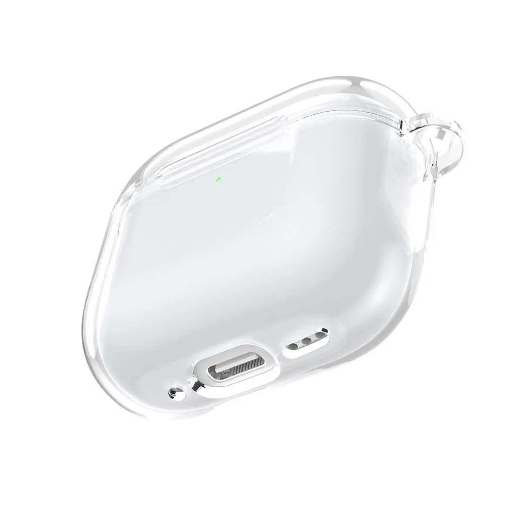 Translucent Protective Sleeve Case for AirPods 4 — Premium Drop-Proof Cover with Carabiner for AirPods 4th Generation