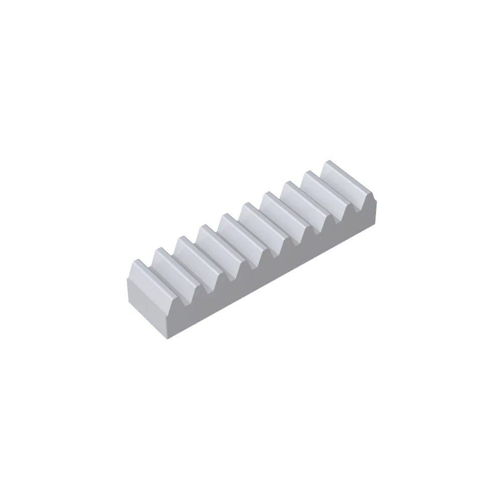 Gobricks GDS-1171 Gear Rack 1x4 — Compatible with LEGO 3743, Educational DIY Building Blocks for Kids