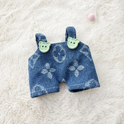 Anime Labubu Doll Clothes – Fashion Overalls for Labubu Idol V1/V2 Plush Dolls, 15cm/17cm Universal Accessories