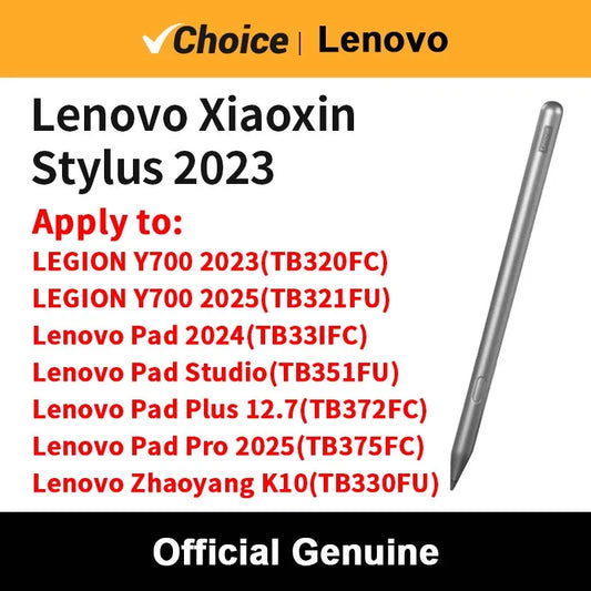 Original Lenovo Xiaoxin Stylus 2023 – Bluetooth Pen with 4096 Pressure Levels for Legion Y700, 2023/2024/2025 Lenovo Pad Pro