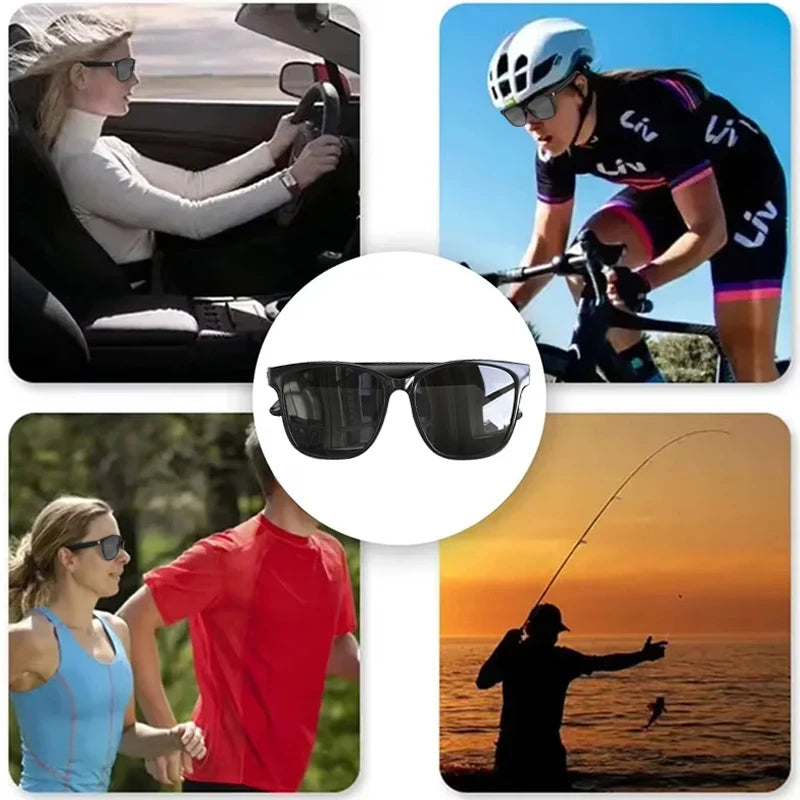 Choice HYUNDAI C8 Bluetooth 5.4 Glasses – Wireless Earphones with HD Mic, Multi-Function Keys, Driving Sunglasses (Lenovo C8 Compatible)