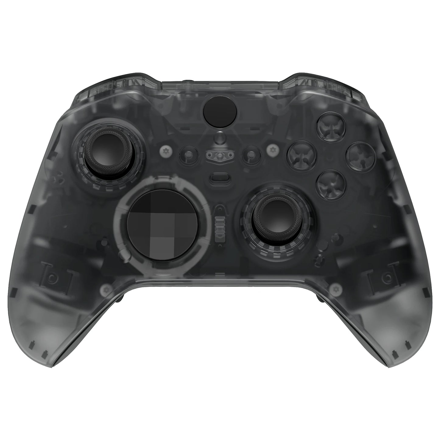 eXtremeRate Clear Full Shell Replacement Kit for Xbox Elite Series 2 Core Controller Model 1797 – Faceplate, Back Plate & Buttons
