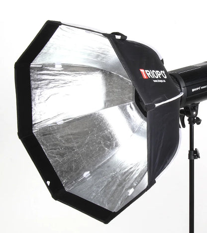 TRIOPO Foldable Octagon Softbox – 55cm, 65cm, 90cm, 120cm Bowens Mount for Sokani X100, COLBOR CL60, Godox & Aputure LED Video Lights