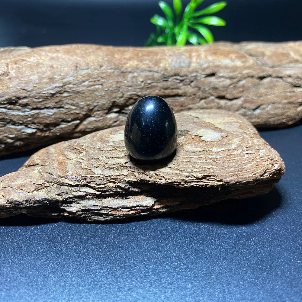EG1-7 Mini Natural Stone Egg - Polished Meditation Fidget Stone for Stress Relief, Desk Decor, and Gifts