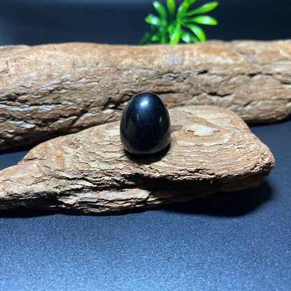 EG1-7 Mini Natural Stone Egg - Polished Meditation Fidget Stone for Stress Relief, Desk Decor, and Gifts