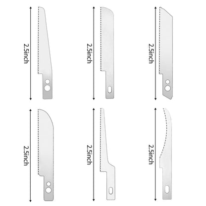 Joystar Mini Hand Saw Tool Kit – 5pcs Modelling Saw Blades for Craft & Hobby Projects
