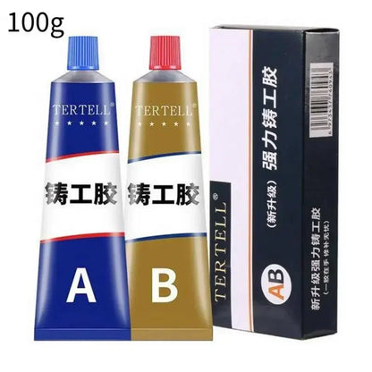 High-Temperature AB Metal Repair Glue – Strong Two-Part Adhesive for Metal, Plastic & Wood Bonding