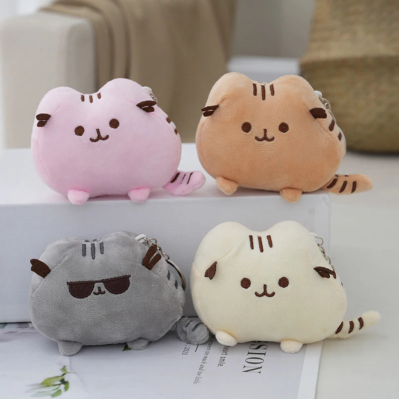 Pusheen Cat Figure and Charm - Cute Desk Accessories, Fluffy Cushion Decor, and Birthday Gifts for Pusheen Fans