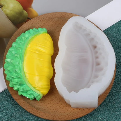 3D Fruit Silicone Mold – Mango, Banana, Durian & Lychee Shapes for Candle, Soap, Chocolate, Cake, Fondant & Aromatherapy Crafts