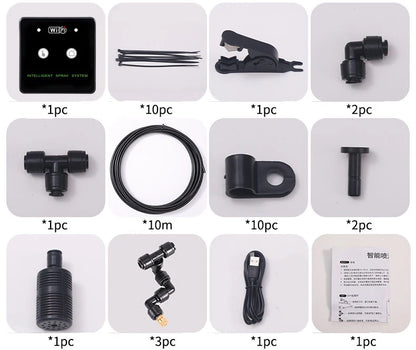 WiFi Automatic Mist Sprayer - Timed Rainforest Irrigation & Reptile Humidifier Spray System