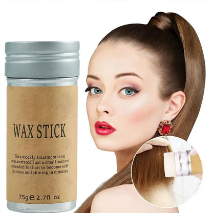 Professional 75g Broken Hair Artifact Hair Wax Stick Gel Cream - Styling Hair Frizz Fixed Fluffy - for Children, Men, and Women